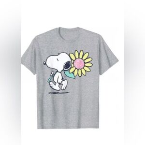 Peanuts Snoopy Pink Daisy Flower SZ MED